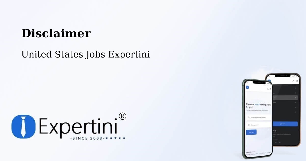 Disclaimer – Steger - United States Jobs Expertini